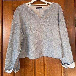 Urban Outfitters gray long sleeve cozy top